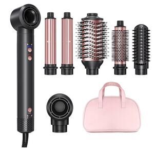 6-in-1 Hot Air Styler Wrap, High-Speed Hair Dryer Brush Blow Dryer (C219)